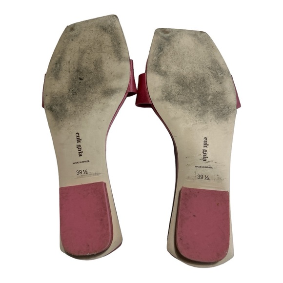 Cult Gaia Maya Satin Flat Sandal Shoe Rose 39.5 - Picture 4 of 10
